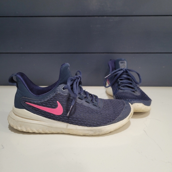 Nike Shoes - Woman's Nike Blue and Pink Rival Running Shoes Size 5.5